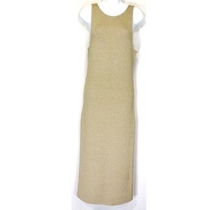 HELMUT LANG ⚜ WOMEN'S BEIGE LONG RIBBON DRESS